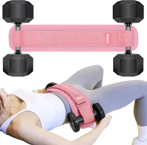Hip Thrust Belt, Balency Hip Thrust Belt for Dumbbells Heavy, Booty Belt for Hip Thrust, Slip-Resistant Padding Hip Thrust Belt for Gym or Home Workouts, Hip Thrust Band for Dumbbell Kettlebell Plate