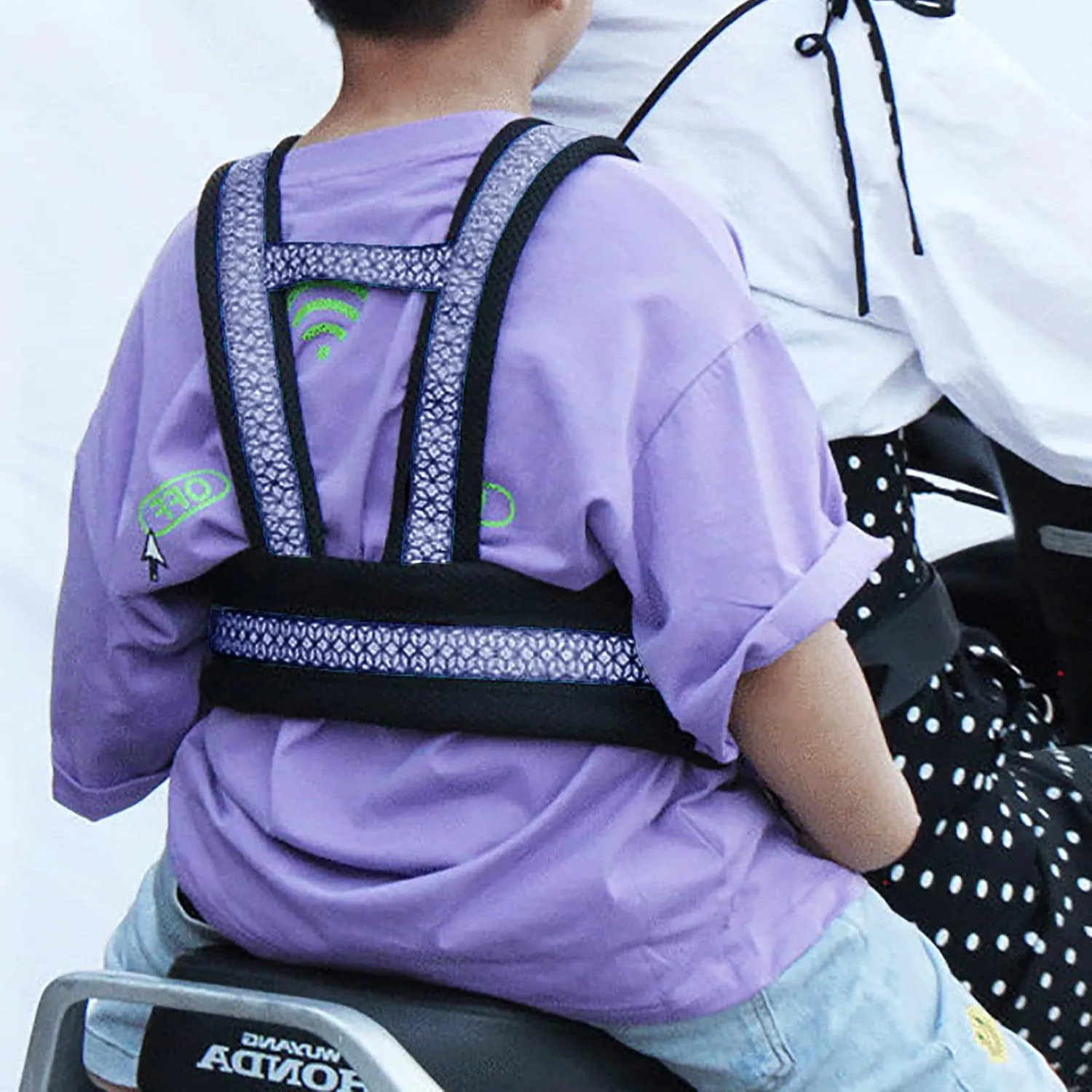 Holiberty Child Motorcycle Safety Harness for Kids Anti-Fall Bike Motorcycle Shoulder Belt Cycling Walking Harness Age 2-12