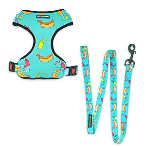 Hot Dog Vest Harness   Leash Set