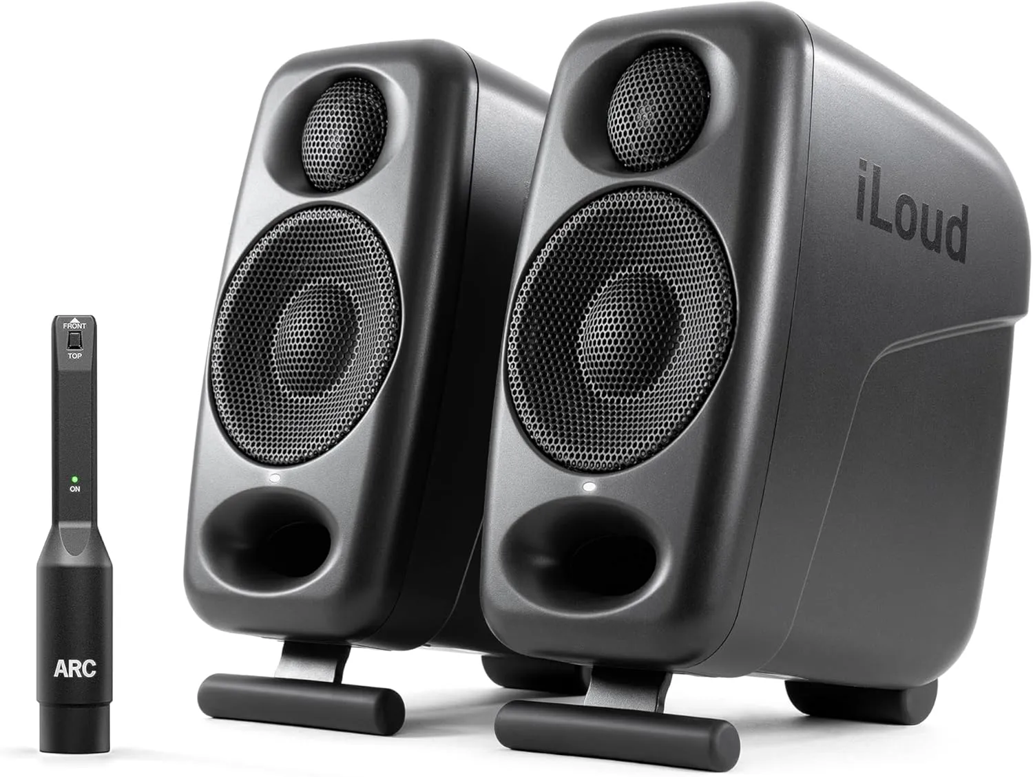 IK Multimedia iLoud Micro Monitor Pro (Single) 50 W Ultra-Portable, Powerful Reference Studio Monitor with Class D High-Efficiency Amplifier, Custom-Made Drivers for Music Mixing