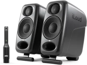 IK Multimedia iLoud Micro Monitor Pro (Single) 50 W Ultra-Portable, Powerful Reference Studio Monitor with Class D High-Efficiency Amplifier, Custom-Made Drivers for Music Mixing
