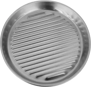 IMIKEYA Stainless Steel Bbq Plate Metal Camping Plates Snack Serving Utensil French Fries Holder for Home Gatherings Outdoor Picnics