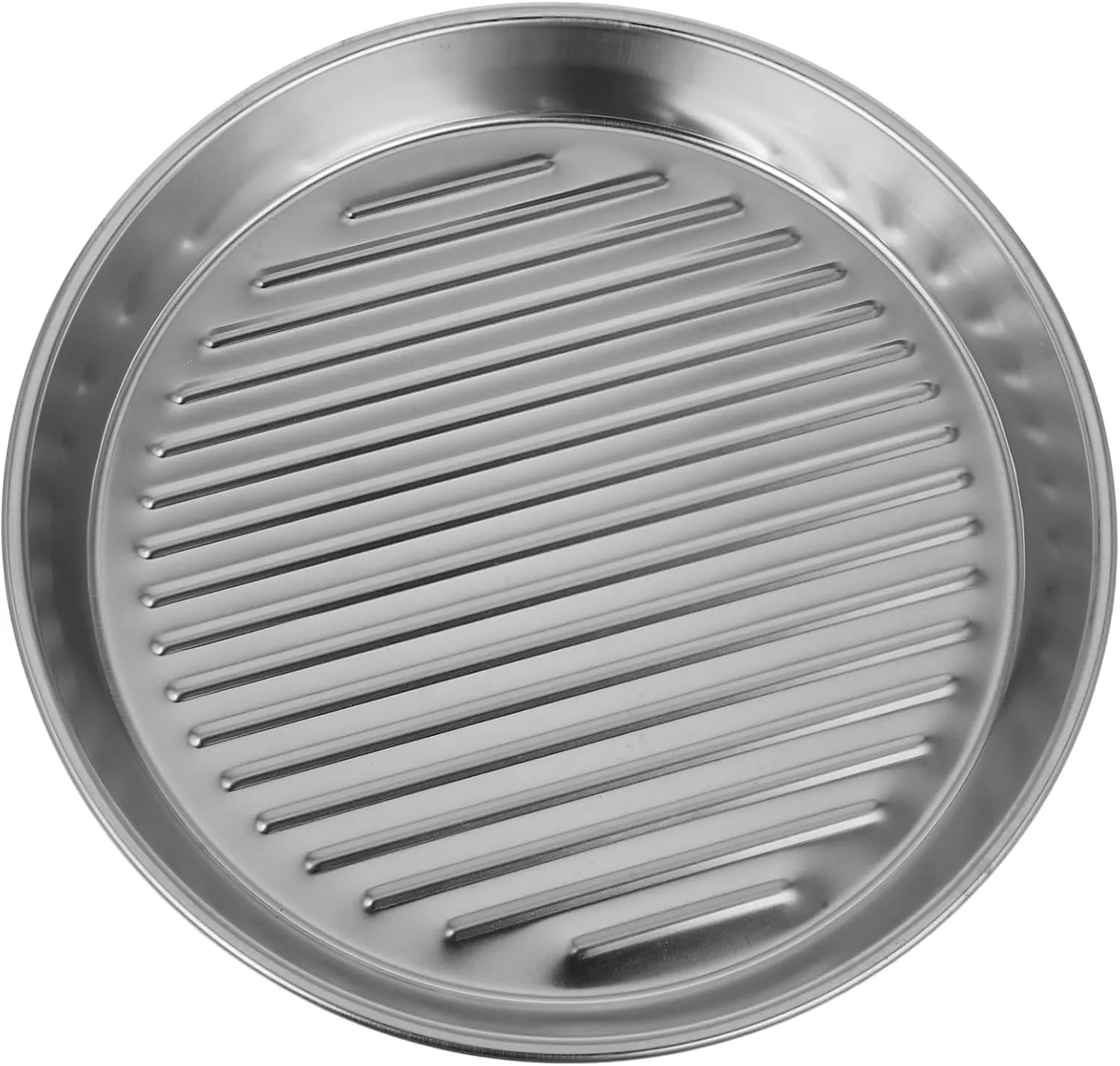 IMIKEYA Stainless Steel Bbq Plate Metal Camping Plates Snack Serving Utensil French Fries Holder for Home Gatherings Outdoor Picnics