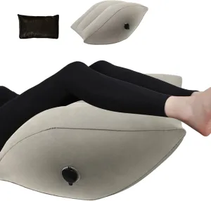 Inflatable Leg Elevation Pillow Leg Wedge Pillow for Swelling,Sleeping,Back Pain Circulation,Leg & Knee Relief Portable Bed Wedge Pillow for Travel,Train,Home,Office