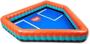 Inflatable Pool – Home Plate-Shaped Blow-Up Backyard Baseball and Swimming Games – Durable Plastic Pool for Kids and Adults – Includes Electric Air Pump