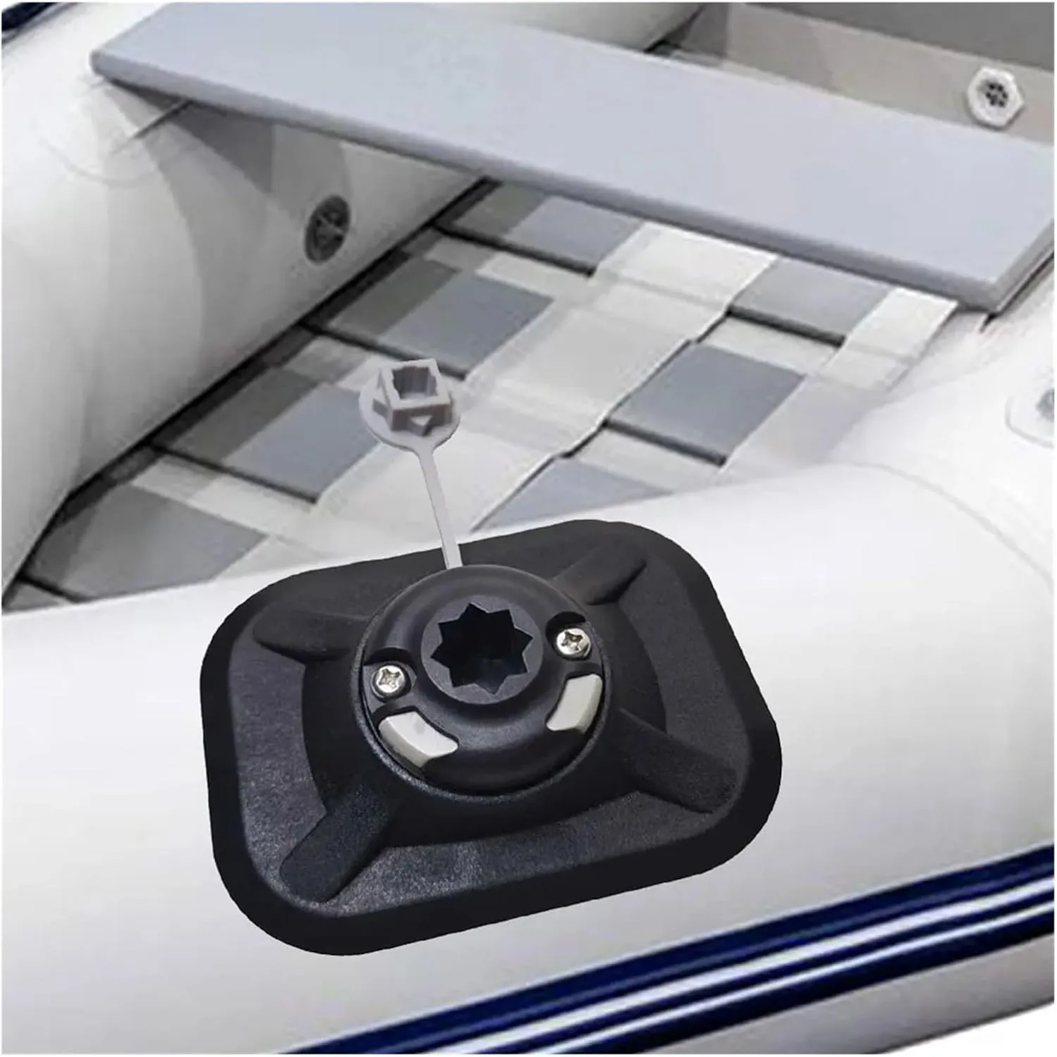 Inflatable PVC Boat Watercraft Electronics GPS Fish Finder Camera Mount Ball Base Safety Flag Mount Kit DIY Pad