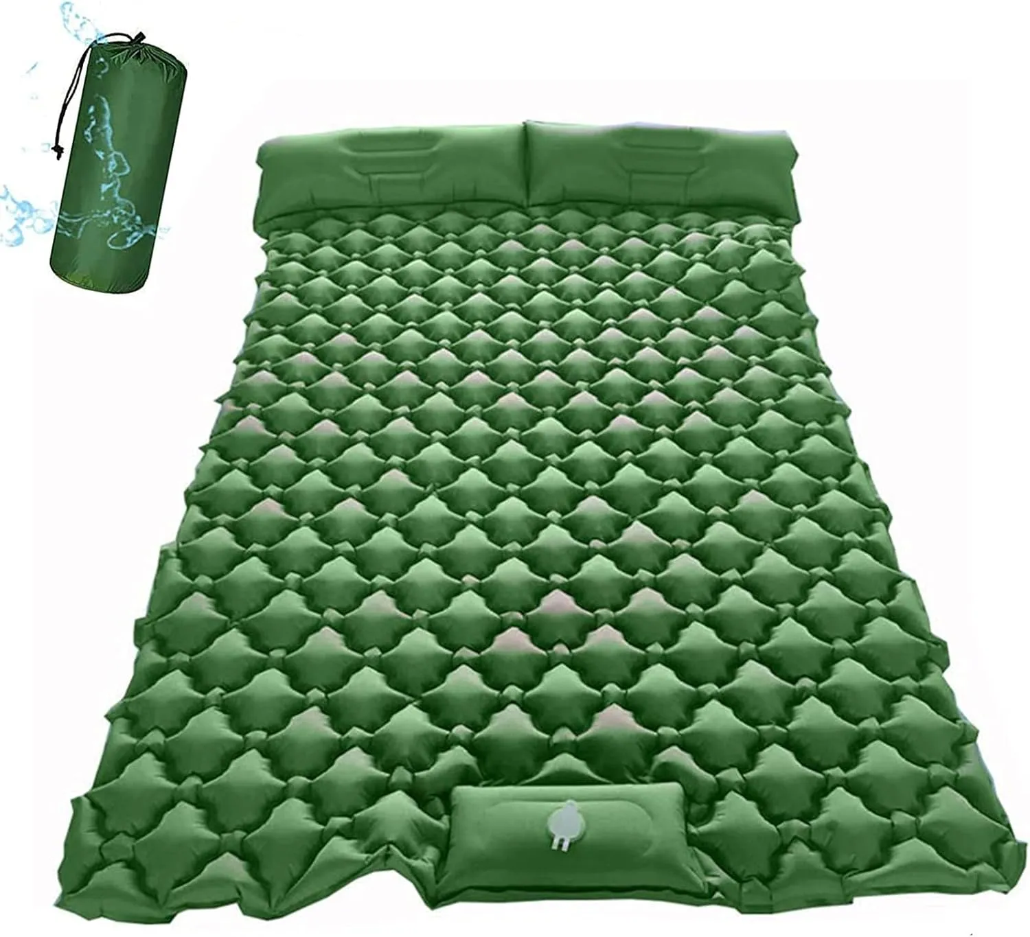 Inflatable Sleeping Mattress Double Camping Mat Self Inflating, Inflatable Sleeping Mat Ultralight Sleeping Pad, Inflatable Sleeping Mat With Pillow, Waterproof And Moisture-Proof Rol beautiful