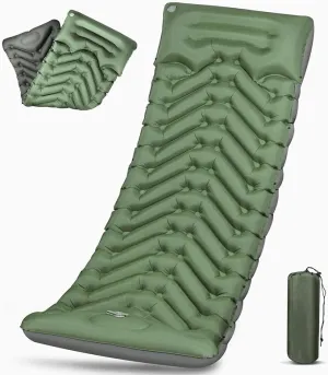 Inflatable Sleeping Pad for Camping, Extra Thick 3.9 Inch Self Inflating Camping Pad with Built-in Foot Pump & Pillow, Ultralight Compact Camping Sleeping Mat for Backpacking Camping Hiking