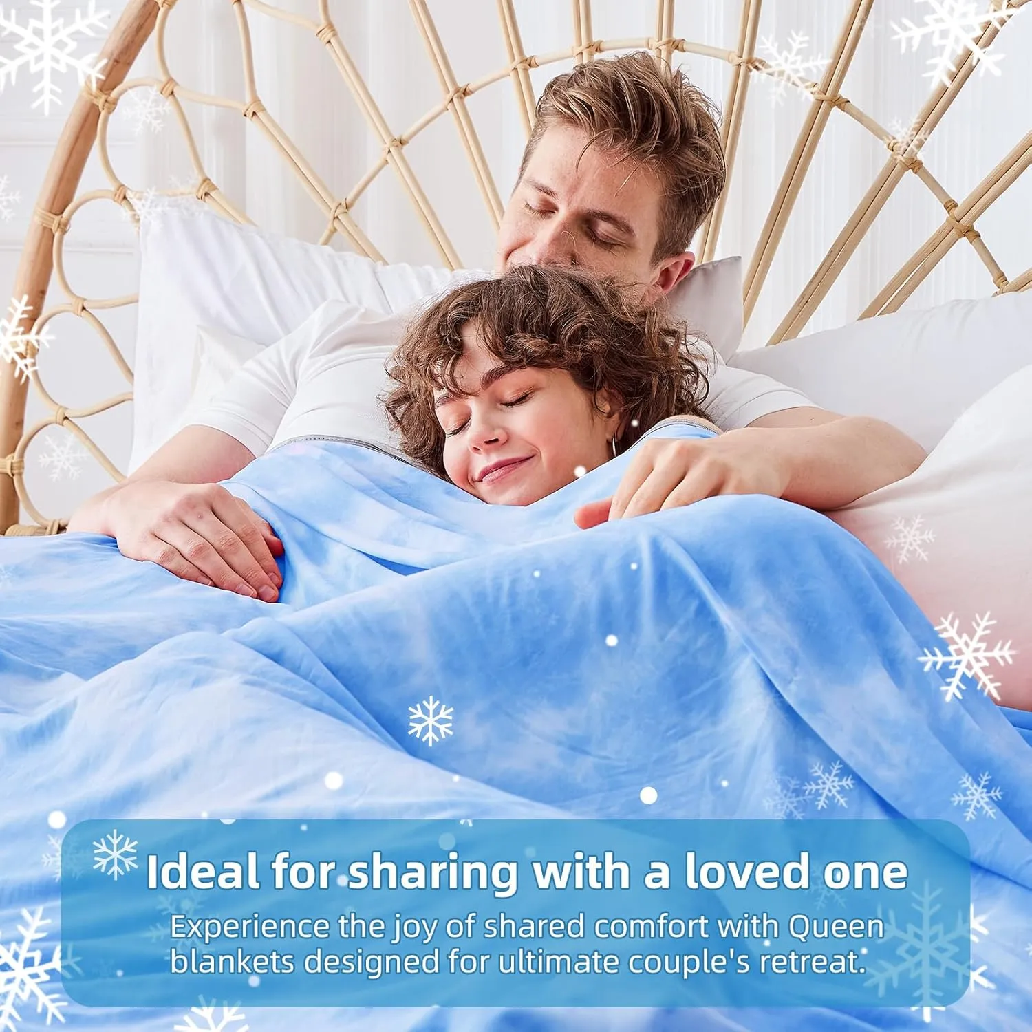 inhand Cooling Blanket Queen Size (90"x90"), Cooling Blankets for Hot Sleepers, Absorbs Heat to Keep Adults Cool for Summer Nights Sweats, Thin Cold Lightweight Blanket for Couch Bed, All Season Use