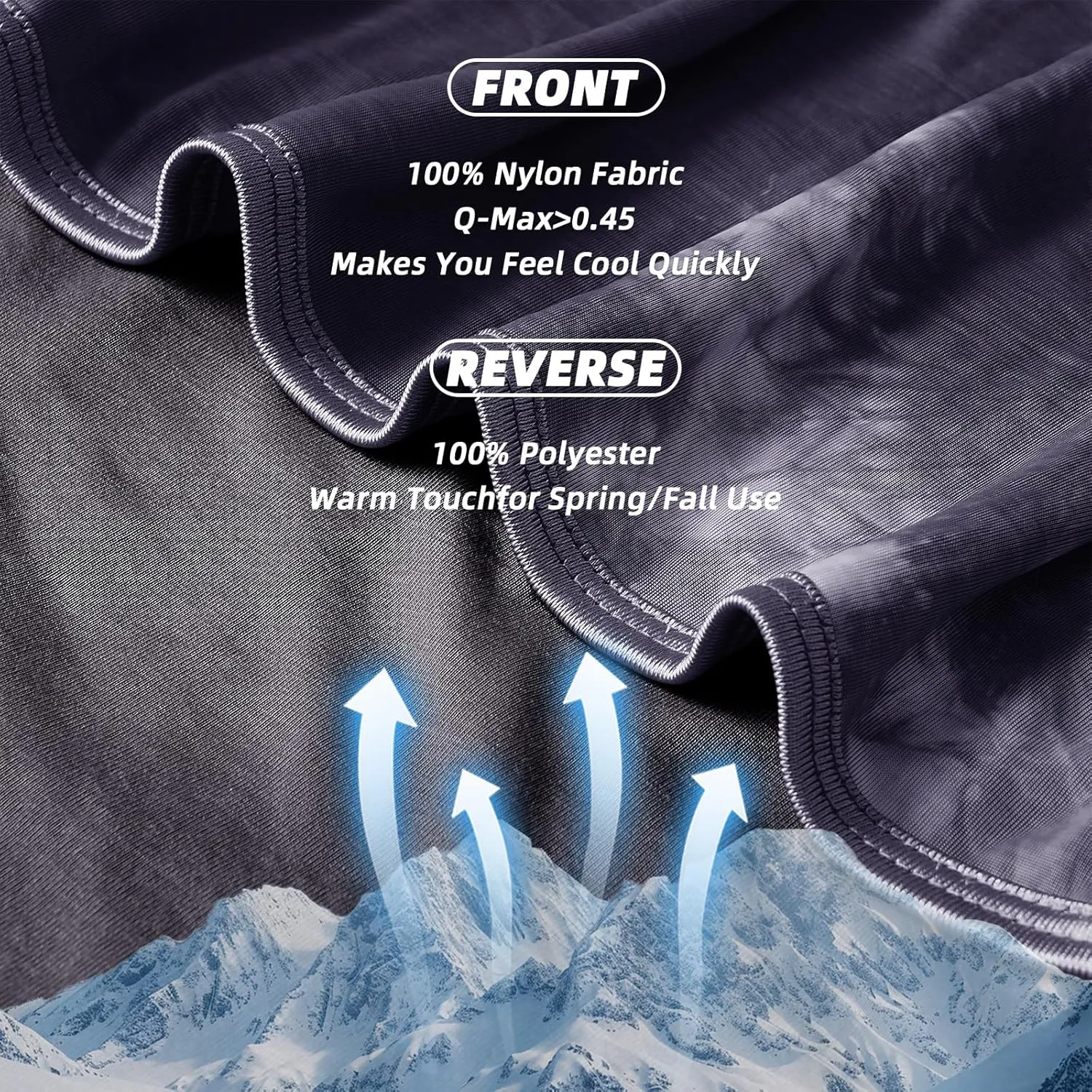 inhand Cooling Blanket Queen Size (90"x90"), Cooling Blankets for Hot Sleepers, Absorbs Heat to Keep Adults Cool for Summer Nights Sweats, Thin Cold Lightweight Blanket for Couch Bed, All Season Use