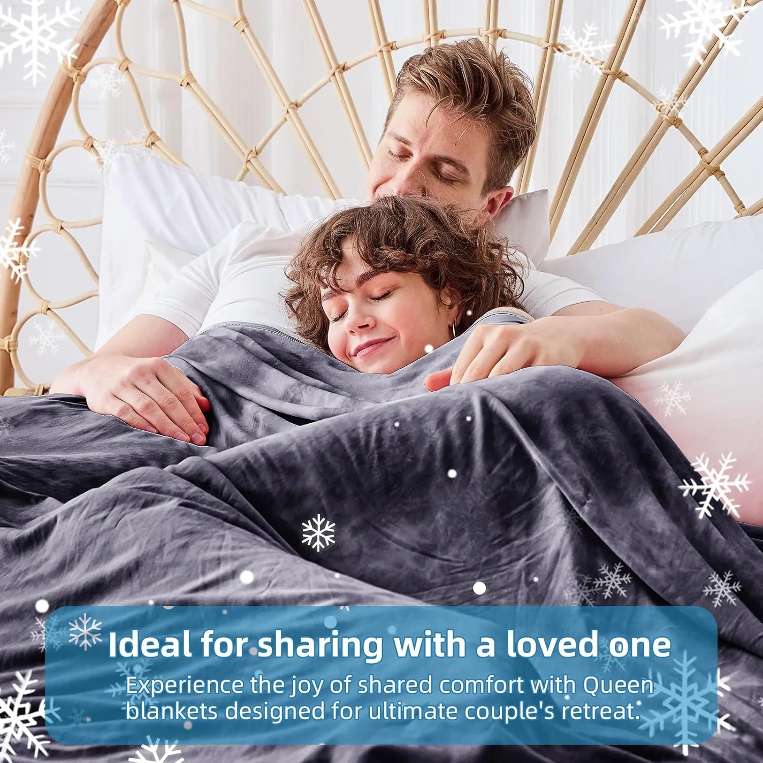 inhand Cooling Blanket Queen Size (90"x90"), Cooling Blankets for Hot Sleepers, Absorbs Heat to Keep Adults Cool for Summer Nights Sweats, Thin Cold Lightweight Blanket for Couch Bed, All Season Use