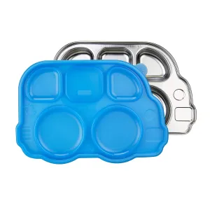 Innobaby Din Din Smart Stainless Divided Platter with Sectional Lid, Blue …