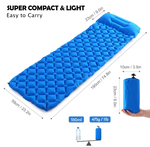 Instant help with Inflatable Bed Augmented reality Camping UltraLight Pelow