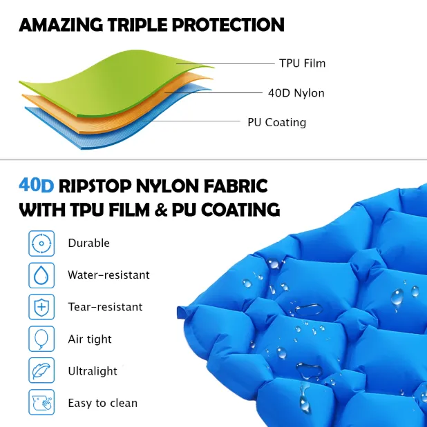 Instant help with Inflatable Bed Augmented reality Camping UltraLight Pelow