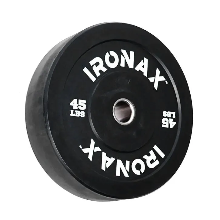 Ironax Athletic Series Bumper Plate - 10-45lbs (Single)