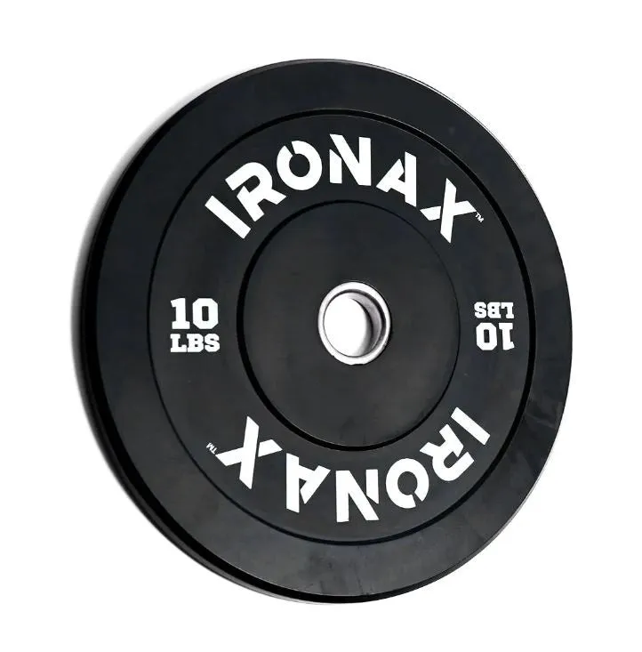 Ironax Athletic Series Bumper Plate - 10-45lbs (Single)