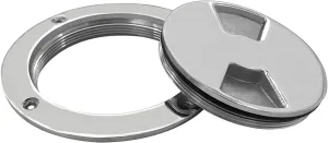 ISURE MARINE 4 inch Hatch 316 Stainless Steel Round Non Slip Inspection Hatch Deck Plate with Detachable Cover for Marine Boat Yacht