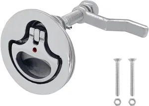ISURE MARINE Boat Cam Latch Flush Pull Hatch Lift Stainless Steel with Back Plate Fasteners with Screws