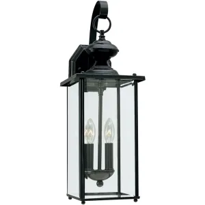 Jamestowne Black LED Outdoor Wall Lantern