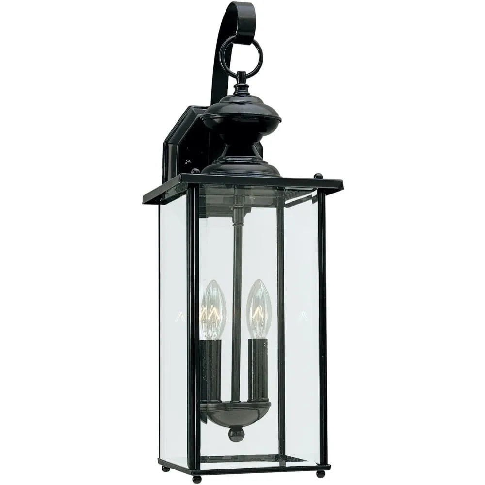 Jamestowne Black LED Outdoor Wall Lantern