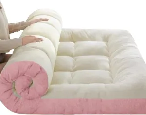Japanese Floor Futon Mattress, Full Size Extra Thick Portable Foldable Mattress Breathable Guest Mattress (Size : 79"x87"x4"/200x220x10cm)