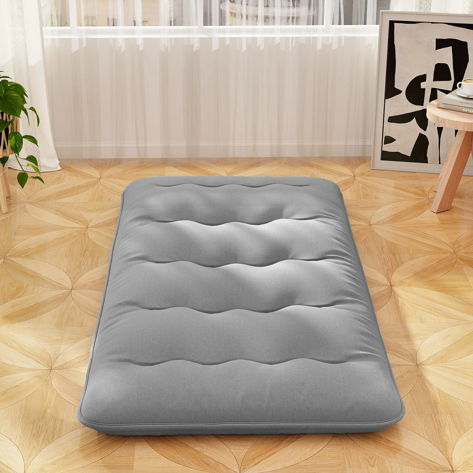Japanese Floor Mattress with Washable Cover and Carry Bag