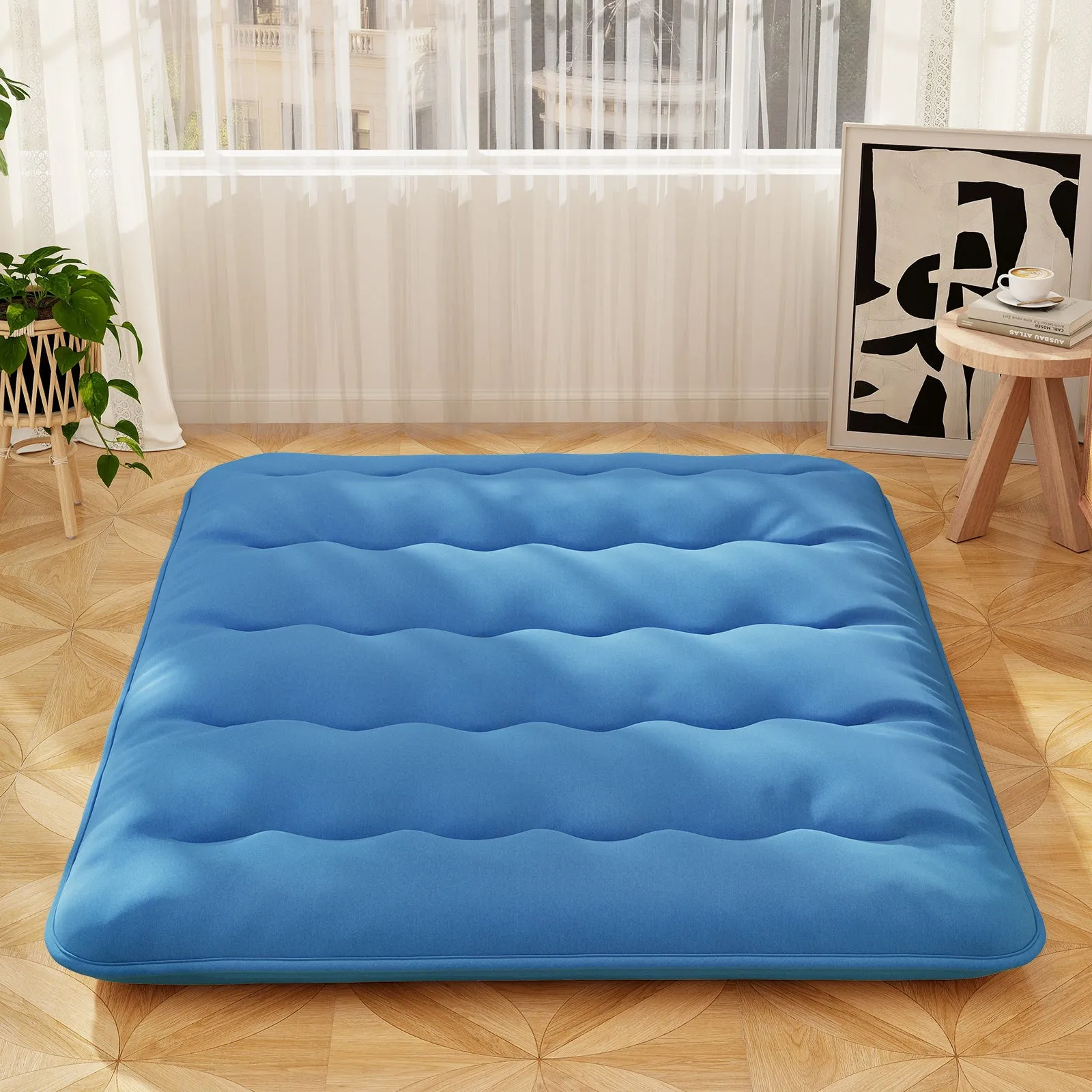 Japanese Floor Mattress with Washable Cover and Carry Bag