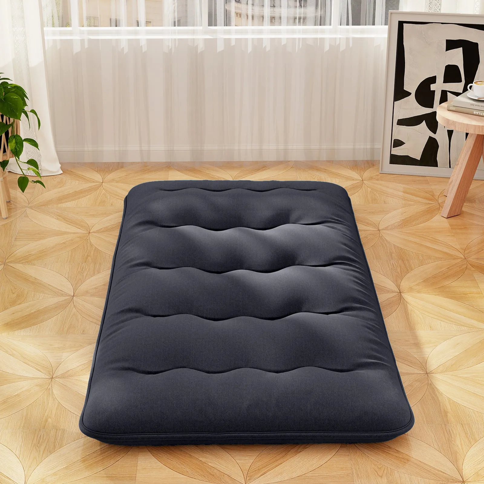 Japanese Floor Mattress with Washable Cover and Carry Bag