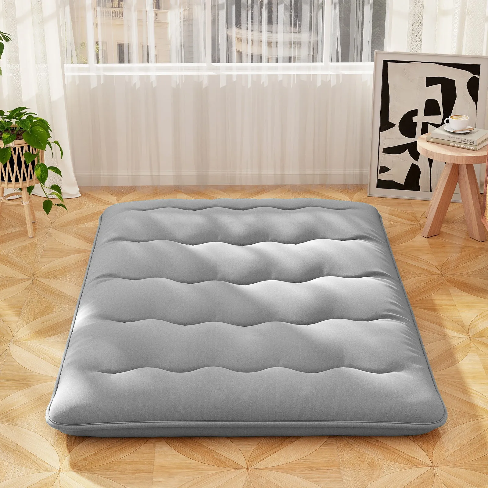 Japanese Floor Mattress with Washable Cover and Carry Bag