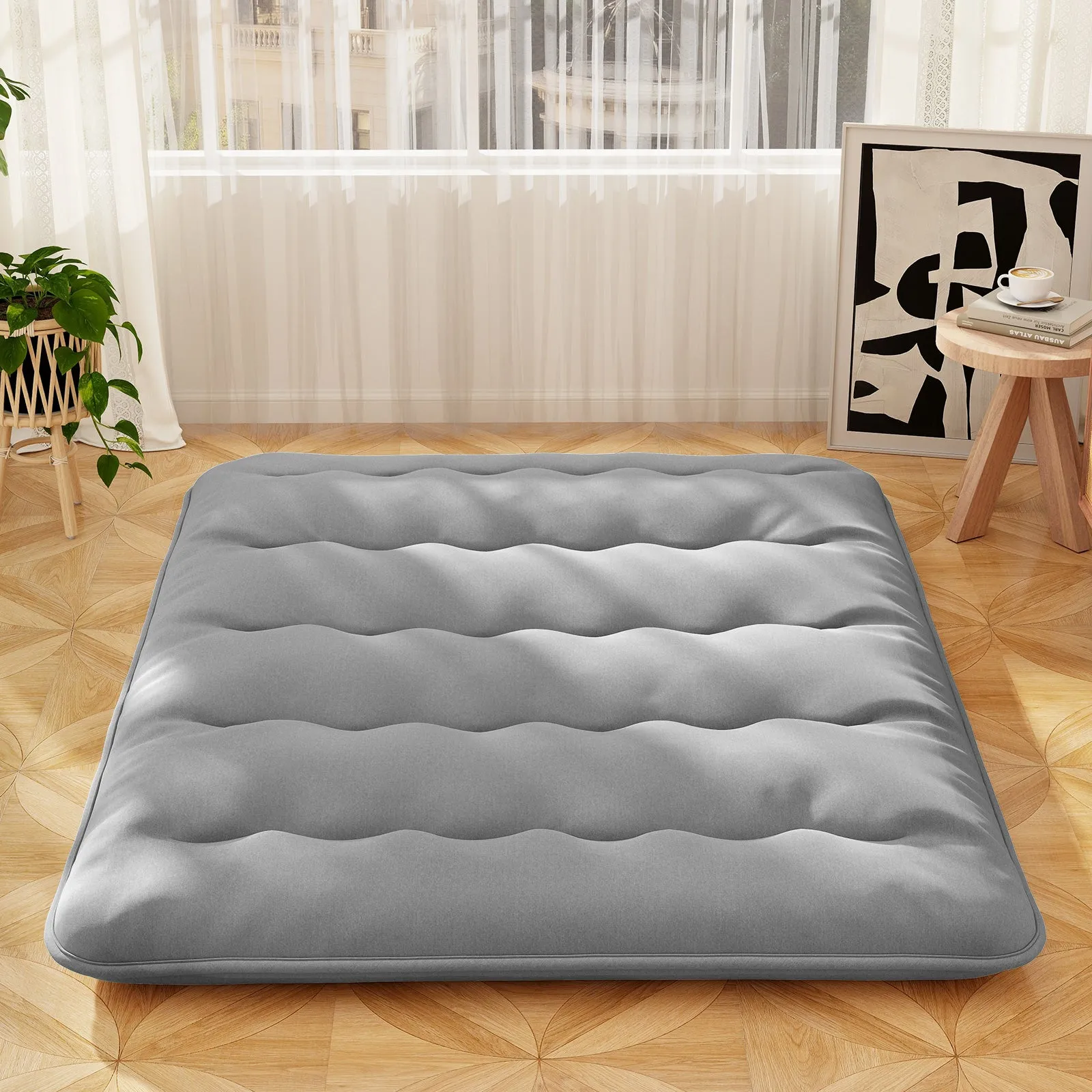 Japanese Floor Mattress with Washable Cover and Carry Bag