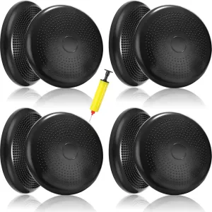 Jerify 4 Pcs Wiggle Seat Flexible Inflated Wobble Cushion Stability Balance Pad Balance Disc Sensory Seat for Men Women Fitness Physical Exercise Improving Posture Home Office