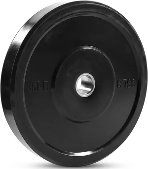 JFIT Olympic 2" Cast Iron Grip Plate OR 2" Rubber Bumper Plates for Barbell - Singles OR Pairs - 6 Weights Available (2.5lbs to 45lbs) Plates for Strength Training, Weightlifting, Bodybuilding