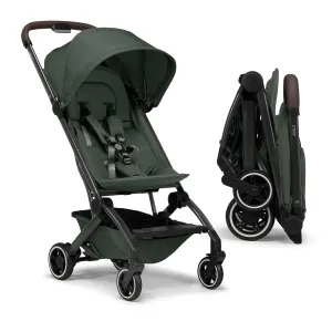 Joolz AER  Lightweight & Compact Travel Stroller - Portable One-Hand Fold Design - Ergonomic Seat for Infant & Toddler (up to 50 lb) - XXL Sun Hood - Stroller for Airplane -Travel Pouch - Forest Green