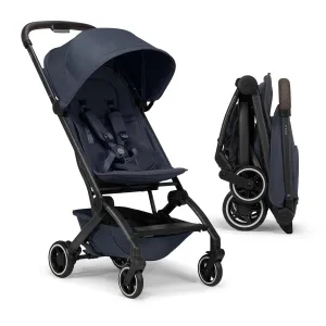 Joolz AER  Lightweight & Compact Travel Stroller - Portable One-Hand Fold Design - Ergonomic Seat for Infant & Toddler (up to 50 lb) - XXL Sun Hood - Stroller for Airplane -Travel Pouch -Navy Blue
