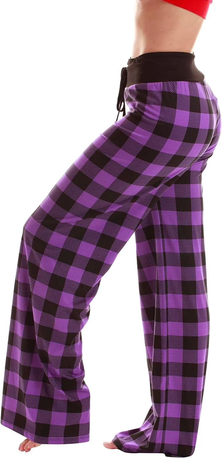 Just Love Womens Wide Leg Casual Comfy Loose Stretchy Palazzo Pajama Pants