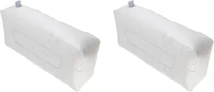 Kayak Inflatable Seat Cushion, Pack of 2 Soft PVC Inflatable Seat Cushion Portable Fishing Boat Cushion for Kayak Inflatable Boat Fishing Boat Outdoor Projects, Gray