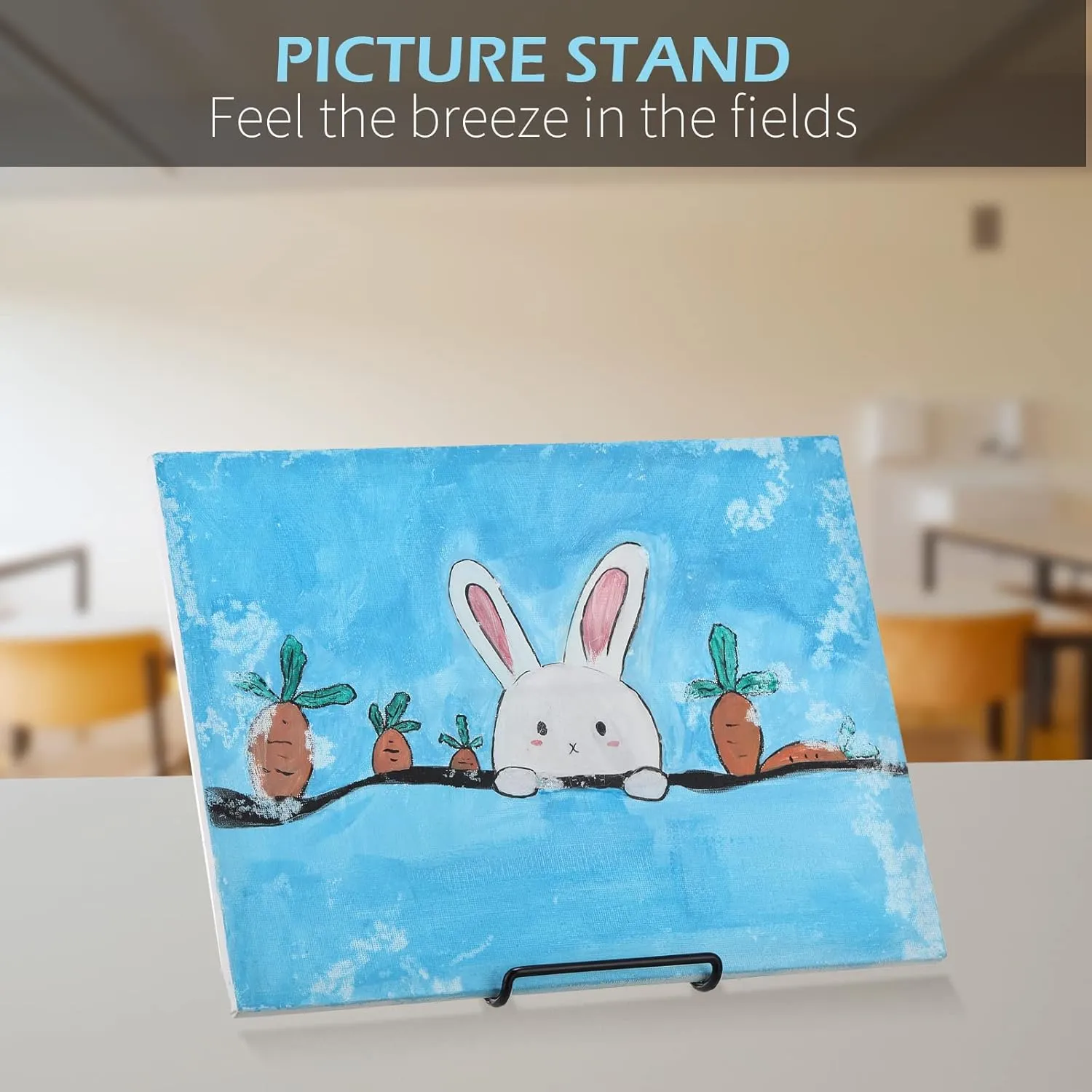 Kenning 24 Pcs Adjustable Metal Easels to Display Bulk 5. 5" x 7. 1" Book Stand Foldable Plate Stands for Display Picture Frame Photos Cookbooks(Black,Double Corners)
