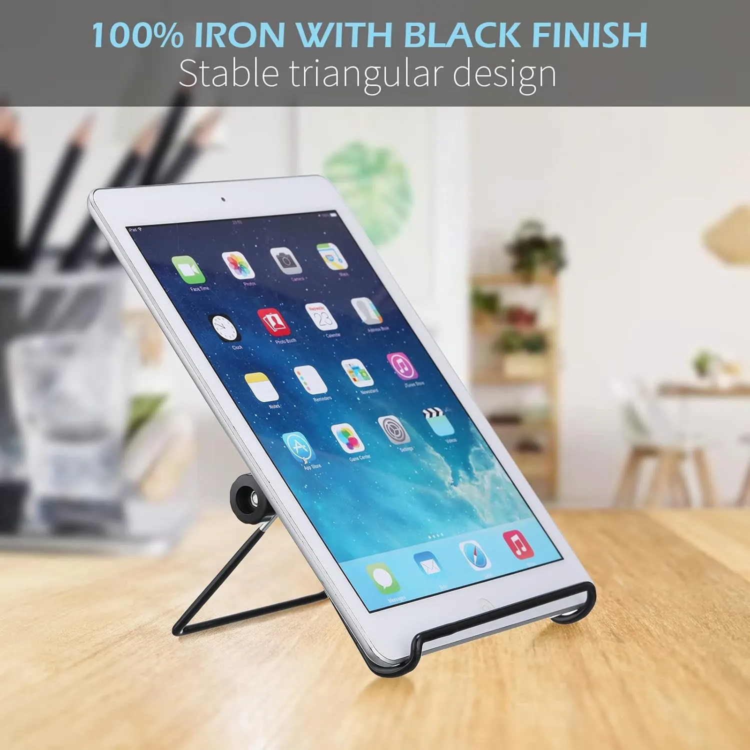 Kenning 24 Pcs Adjustable Metal Easels to Display Bulk 5. 5" x 7. 1" Book Stand Foldable Plate Stands for Display Picture Frame Photos Cookbooks(Black,Double Corners)