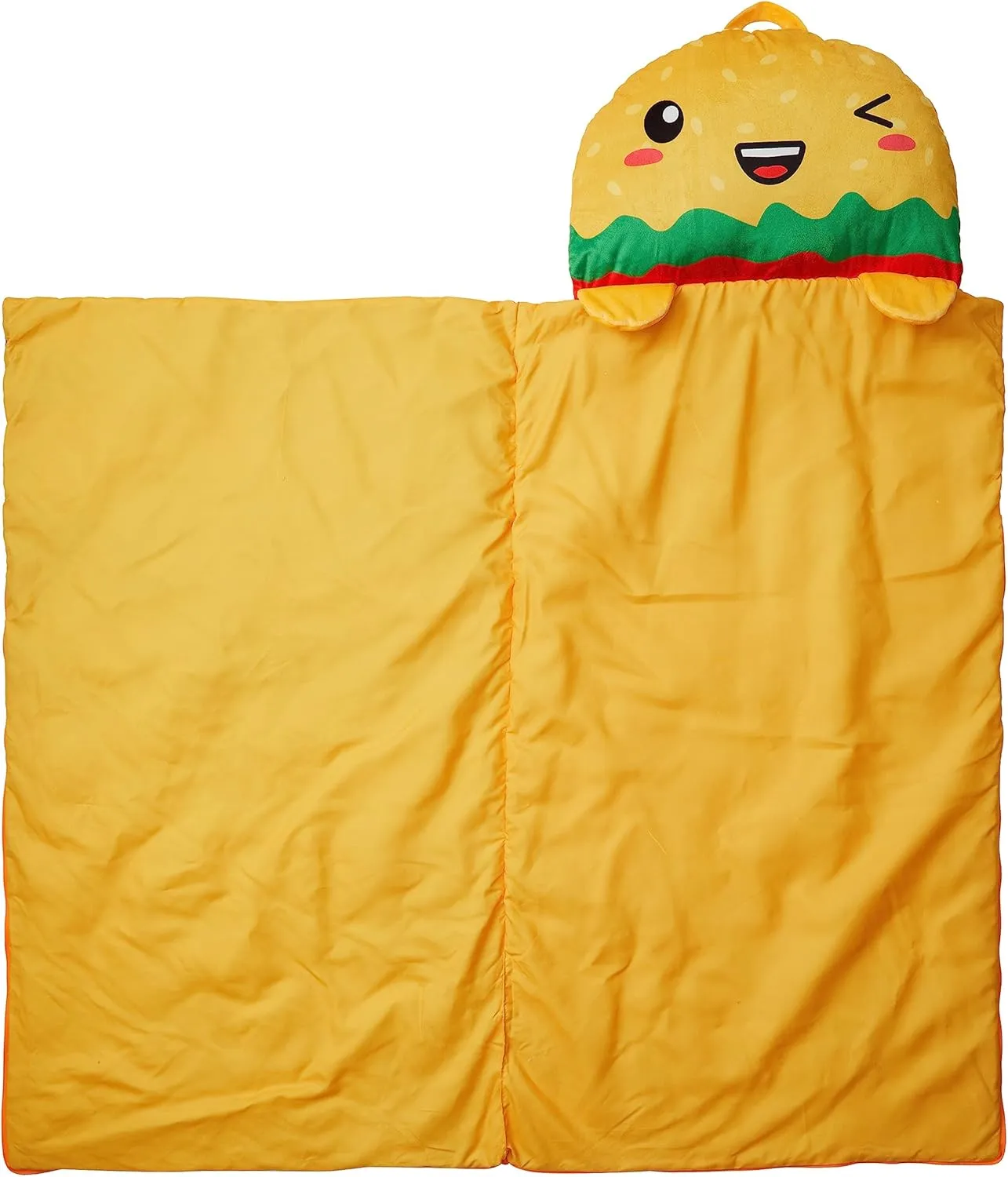 Kid's Nap Buddies Character Preschool Nap Mat, Toddler Sleeping Bag with Pillow for Daycare, Ages 3 
