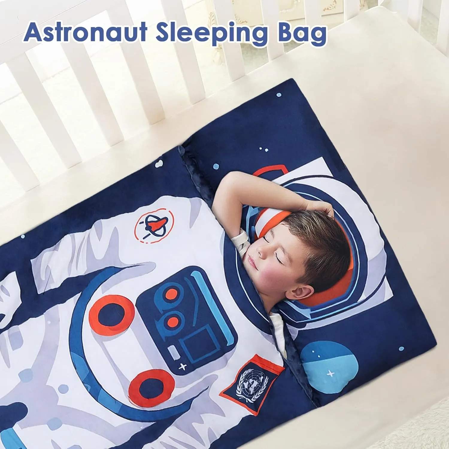 Kids Sleeping Bag Toddler Nap Mat with Removable Pillow, Large Foldable Sleeping Bag for Girls Boys, Easy Clean Slumber Bag with Double Zip for Camping School Preschool Daycare, 59×24 inch