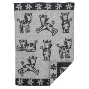 Klippan Whinny Baby Wool Blanket Grey