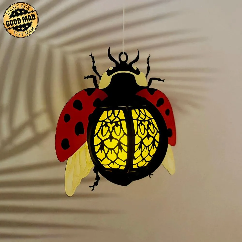 Ladybug - 3D Ladybug Lantern File - Cricut File 1 - LightBoxGoodMan