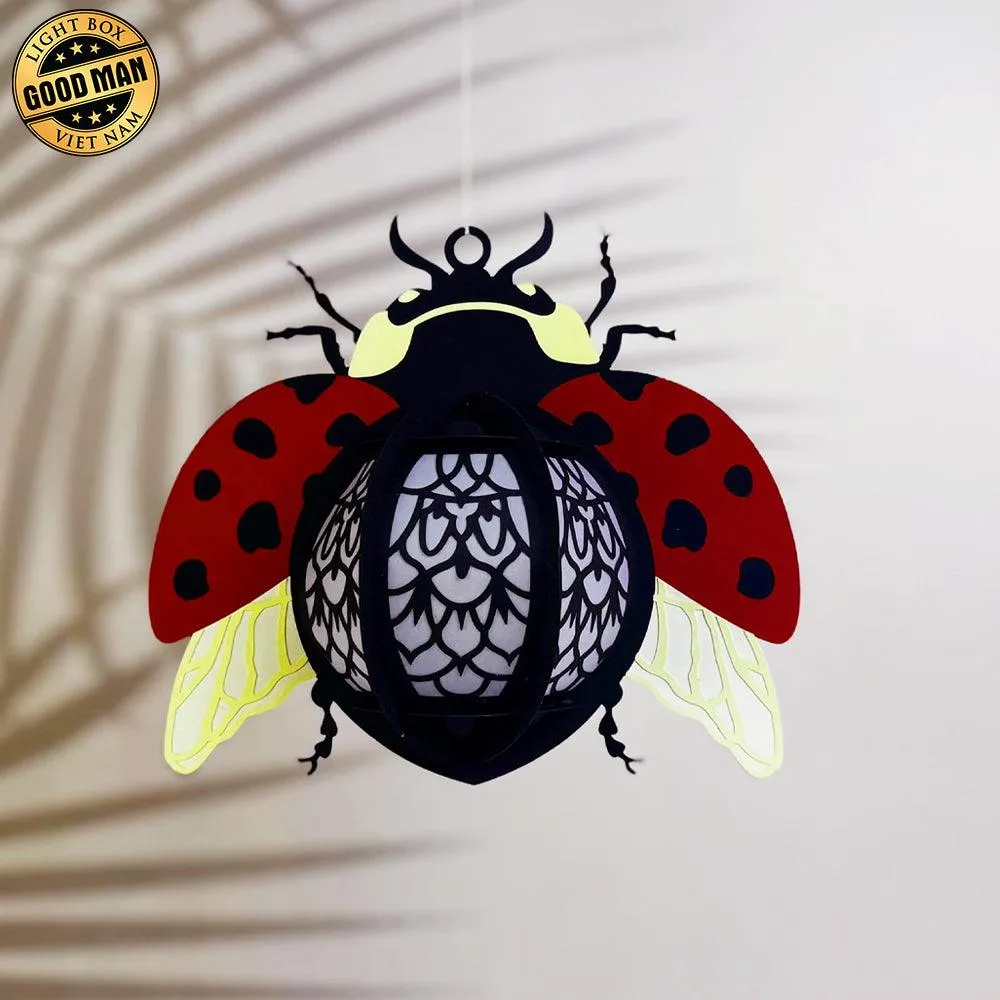 Ladybug - 3D Ladybug Lantern File - Cricut File 1 - LightBoxGoodMan