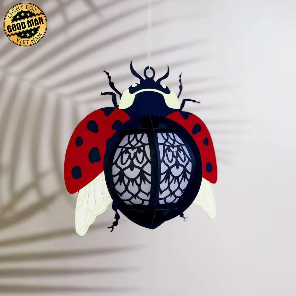 Ladybug - 3D Ladybug Lantern File - Cricut File 1 - LightBoxGoodMan