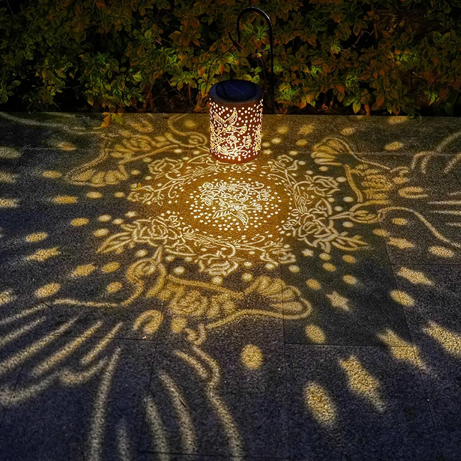Large Hummingbird Solar Garden Lanterns, Upgraded Solar Panel & 2000mAh Battery Outdoor Waterproof, Housewarming Birthday Gifts, 13.4" Metal Hanging Lights for Backyard Patio Pathway Lawn