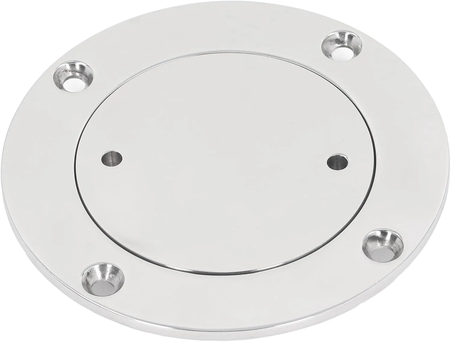 Large Round Boat Deck Plate, 316 Stainless Steel Inspection Cover, Marine Access Port for Boats, Yachts, and RVs, Easy to Install, Provides Convenient Access