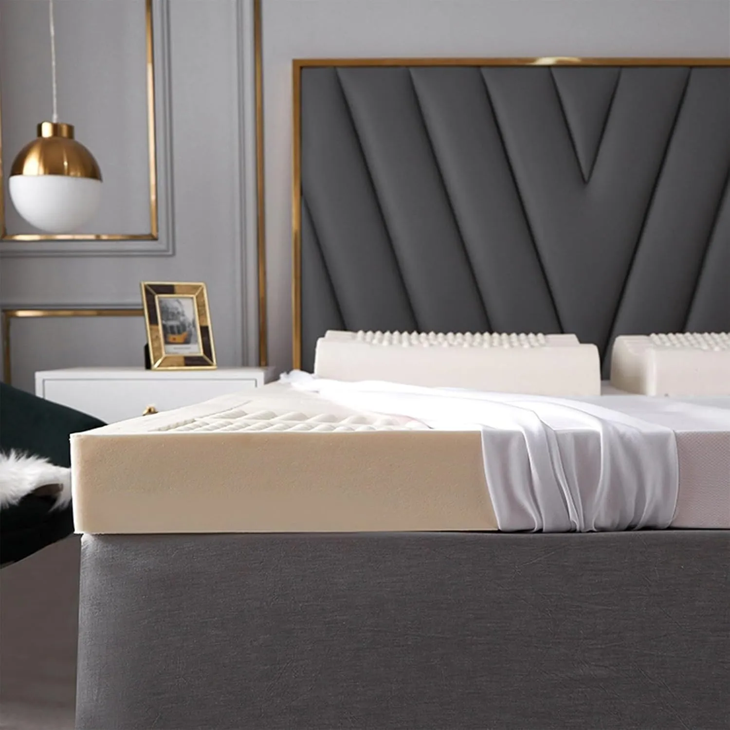 Latex Mattress,Foldable Floor Mattress,Folding Sleeping Pad, Honeycomb Pore Ventilation,100% Natural Latex, Japanese Futon Mattress for Adults
