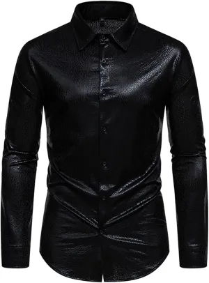 LCMTWX Long Sleeve T Shirt Men 2024 Button Collar Men's Blouse Fishing Gifts for Men Men's Casual Button Shirts Mens T