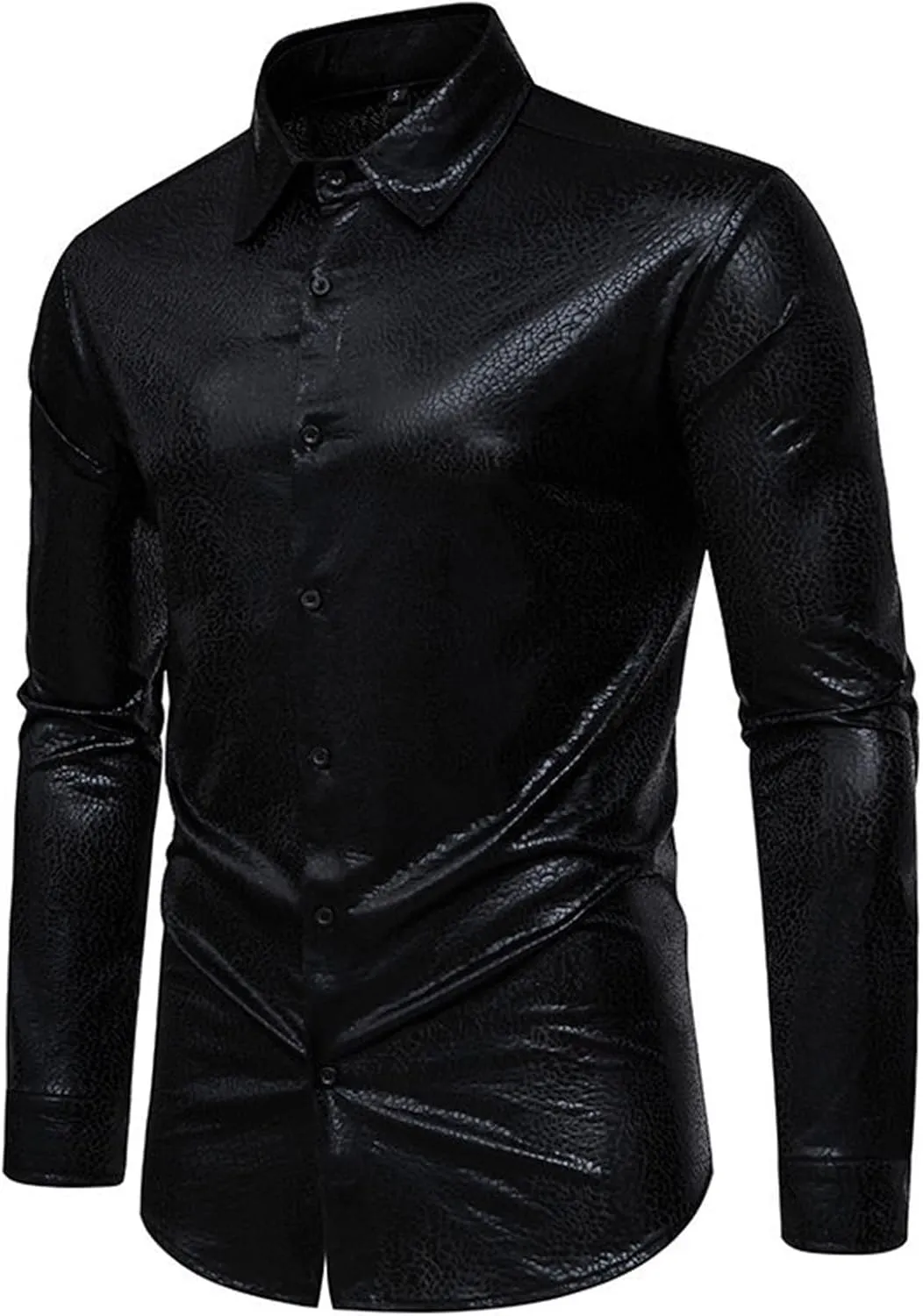 LCMTWX Long Sleeve T Shirt Men 2024 Button Collar Men's Blouse Fishing Gifts for Men Men's Casual Button Shirts Mens T