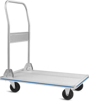 LEADALLWAY Flatbed Cart Aluminum Foldable Platform Cart 440lbs Capacity(29" Lx19 W)